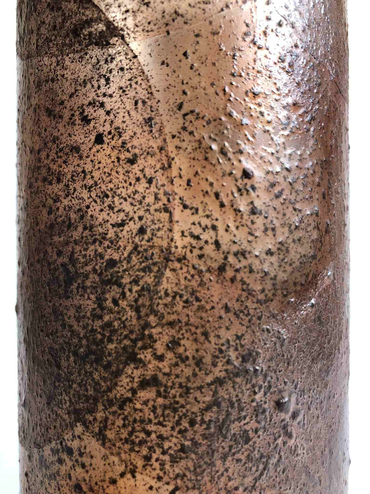 Upcycled Wine Bottle Lantern - Poppy Edition